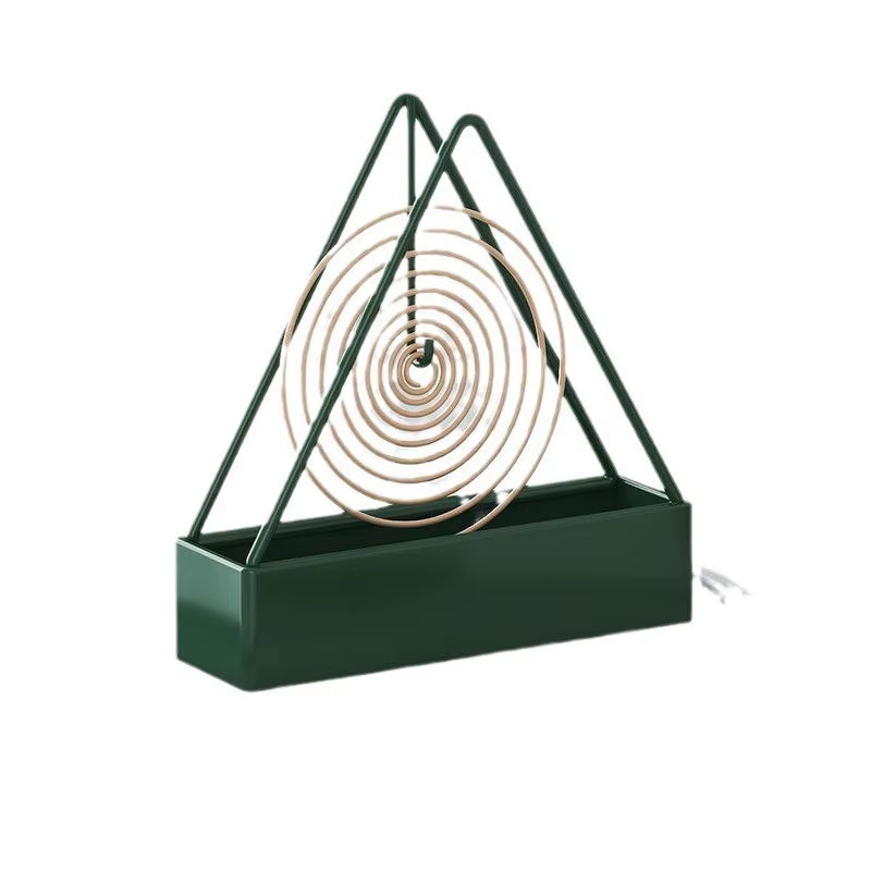 BuzzGuard™ Stainless Steel Mosquito Coil Holder – Covered Coil Burner Tray for Safe, Clean & Stylish Protection